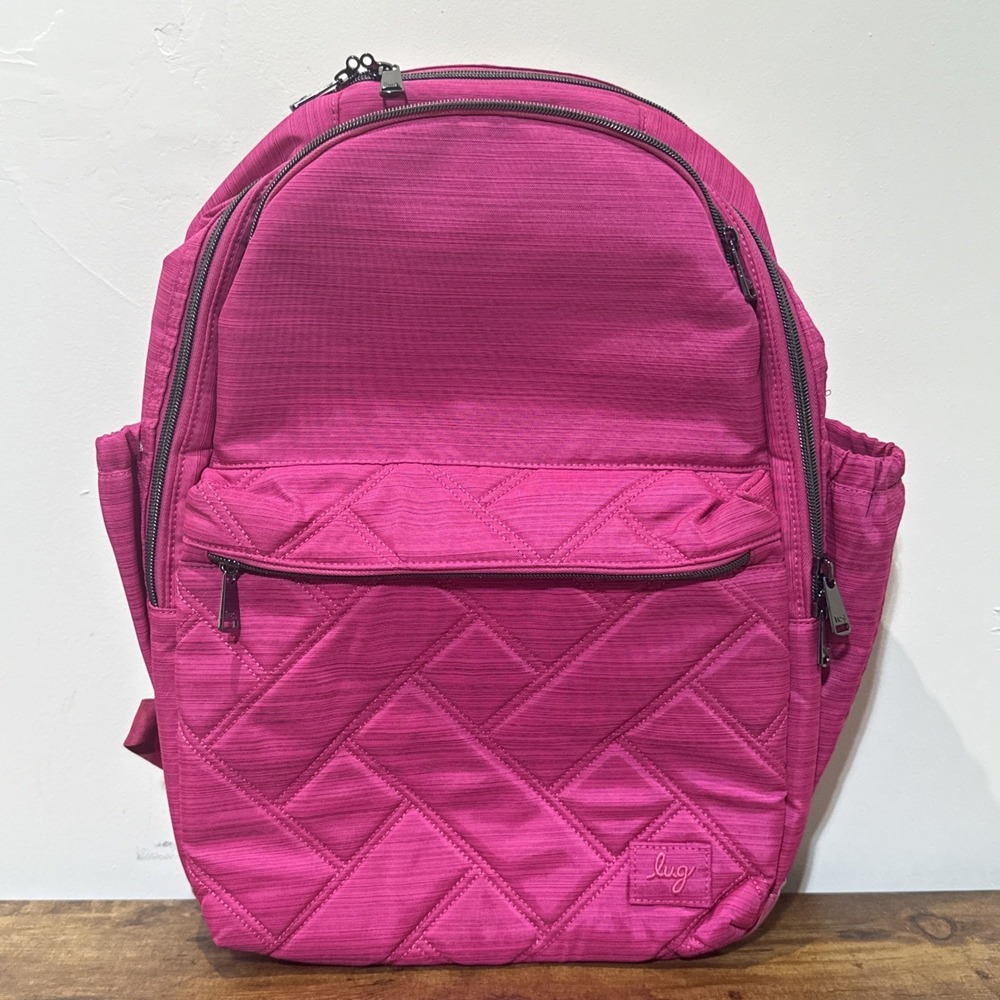 Lug Summit 2 Brushed Rosette Pink Backpack Bag Travel New With Tags
